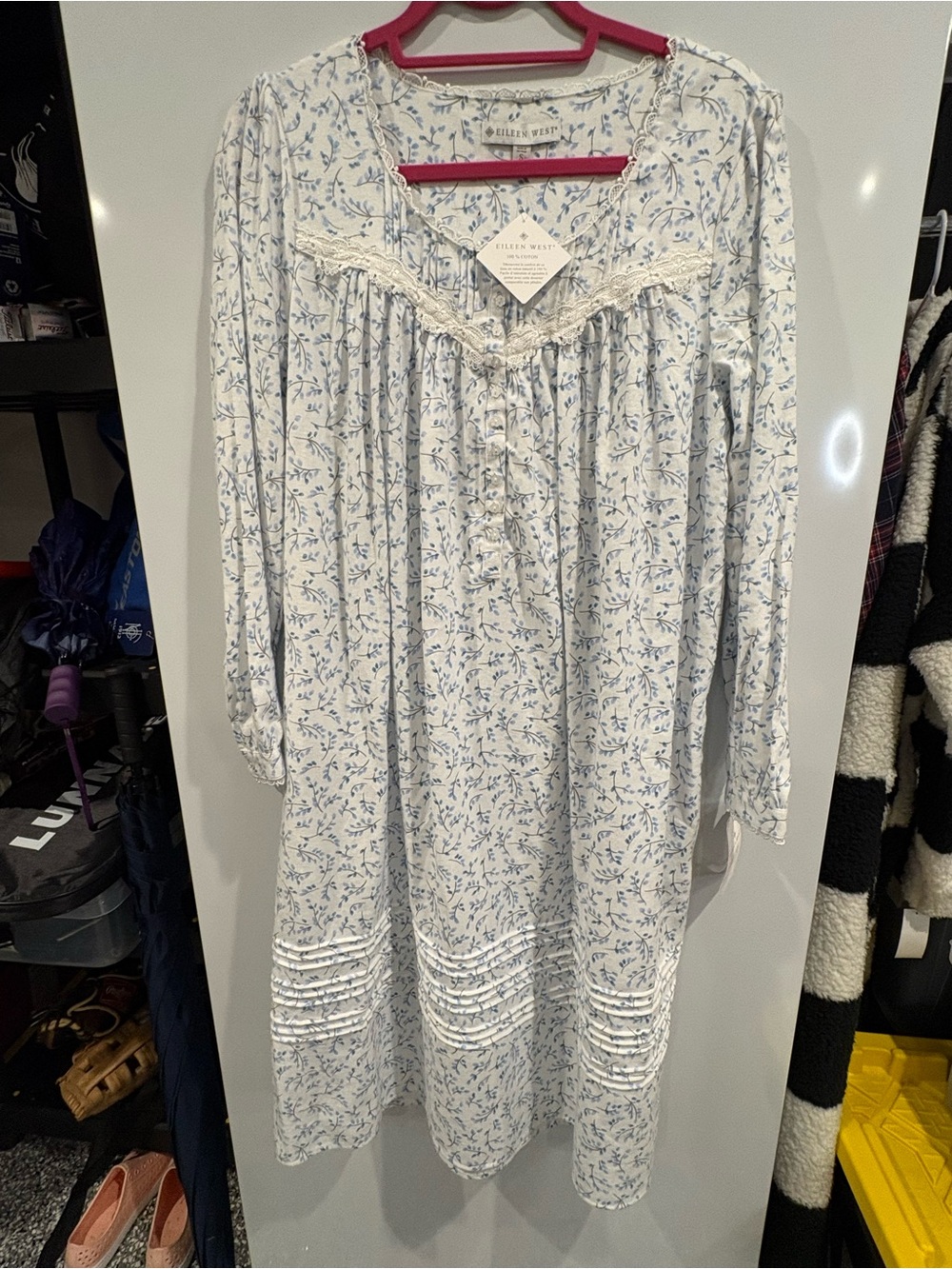 Eileen West Floral Nightgown - Small